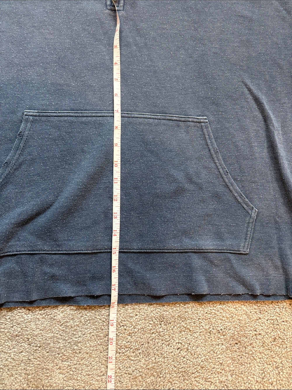 Half-Zip Pullover Sweater - Washed Blue - Picture 5 of 6